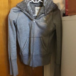 ABERCROMBIE authentic kids vintage furry sweater